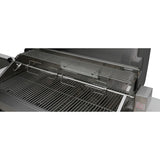 Mont Alpi Deluxe Series 7 Ft L-Shaped Propane Outdoor Kitchen Island w/ Side Burner, Kegerator & Fridge - MAi400-D90KEGFC