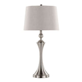 Flint - Contemporary Table Lamp Built In USB Port (Set of 2)