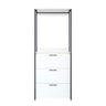 Fiona - Contemporary Wood And Metal Walk In Closet With Drawers