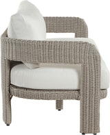Sandbay - Olefin Water Resistant Fabric And Wicker Outdoor Patio Sofa