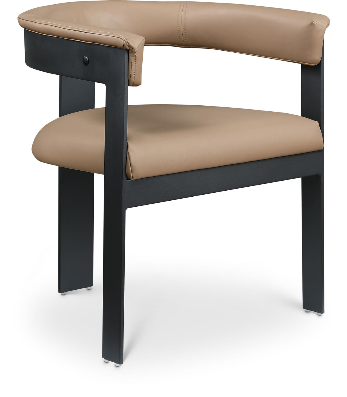 Romeo - Faux Leather Dining Chair With Black Base (Set of 2)