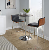 Adjustable Contemporary Bar Table - Brown