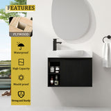 Freestanding Bathroom Vanity With Sink, Soft Close Door