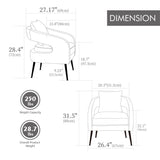 3 Piece Living Room Set, Loveseat & 2 Accent Chairs