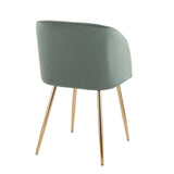 Luna - Contemporary Chair (Set of 2) - Gold Metal