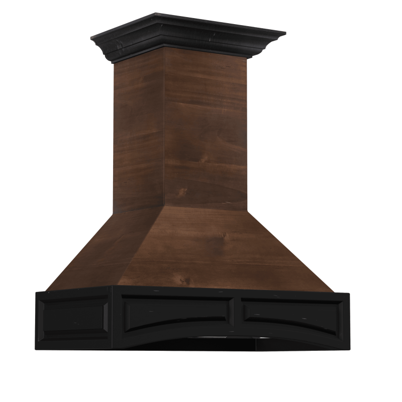 Wooden Wall Mount Range Hood - Includes Dual Remote Motor (321AR-RD) - 42 Inch / 700 - (321ARRD42) -