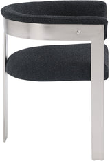 Romeo - Boucle Dining Chair With Silver Base (Set of 2)