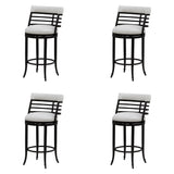 Telia - Upholstered Swivel Bar Height Barstool