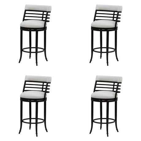 Telia - Upholstered Swivel Bar Height Barstool