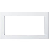 GE JX830DFWW 30 Inch Deluxe Built-In Microwave Trim Kit White front view