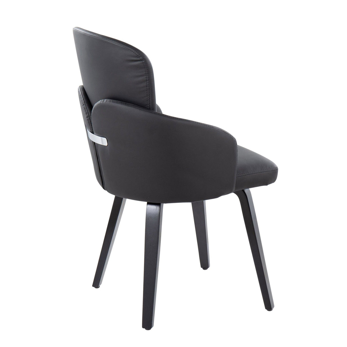 Dahlia - Contemporary Dining Chair (Set of 2) - Black Wood