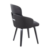 Dahlia - Contemporary Dining Chair (Set of 2) - Black Wood