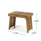 Temptation - Outdoor Foldable Side Table With Slat Design