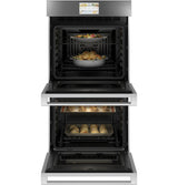 Café CKD70DM2NS5 double wall oven control display