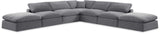 Comfy - 7 Piece Velvet Modular Corner Sectional