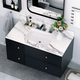 Vanity Top With Undermount Sink And Backsplash, Sintered Stone