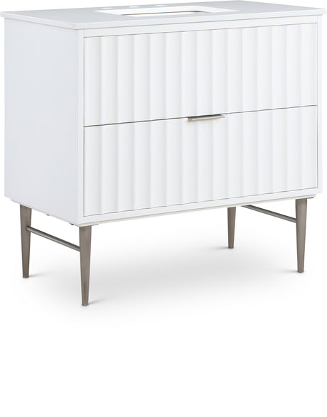 Modernist - Bathroom Vanity With Chrome Legs