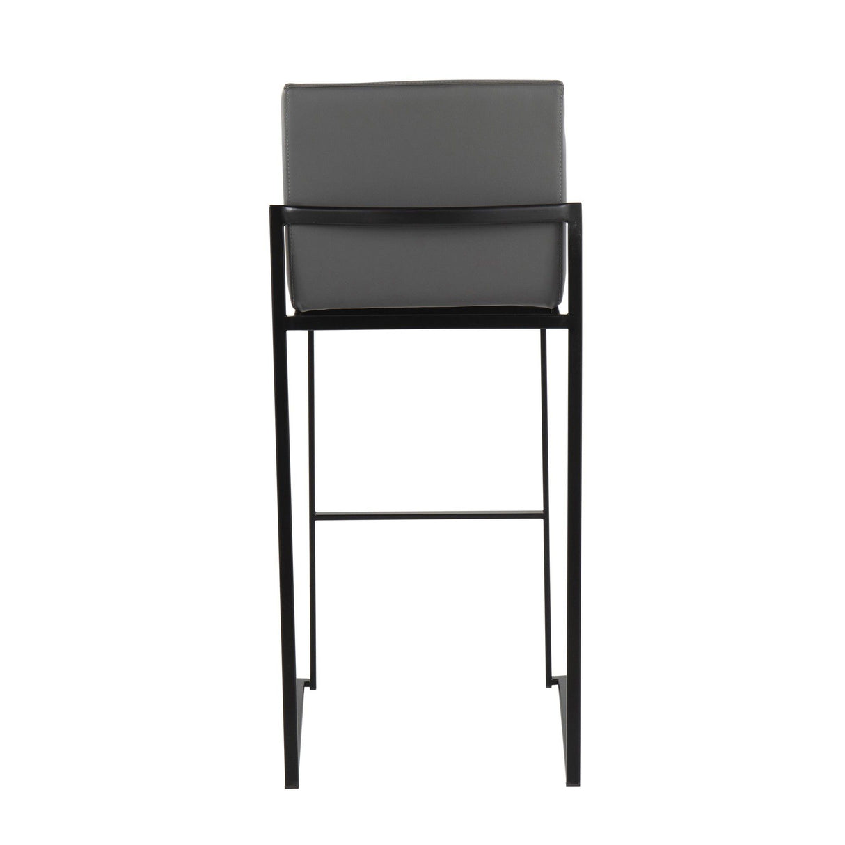 Fuji - High Back Barstool - Black Steel Legs