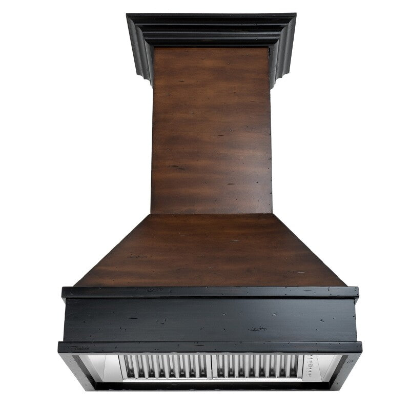 36" Ducted Wooden Wall Mount Range Hood and Hamilton - 36 inch - (329AH36) -