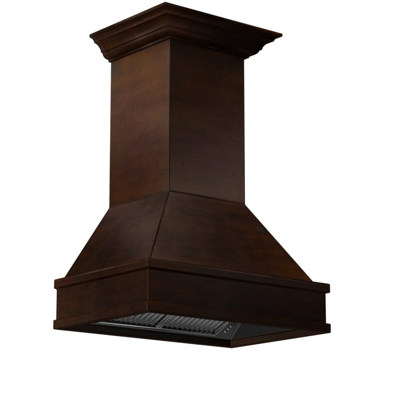 36" Wooden Wall Mount Range Hood and Hamilton - Includes Single Remote Motor - 36 Inch / 400 - (329WHRS36400) -