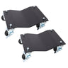Heavy Duty Steel Vehicle Dollies With Brakes, 2500Lbs Capacity