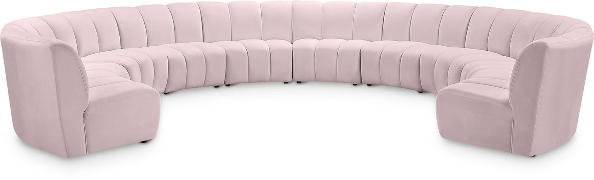 Infinity - 10 Piece Velvet Modular Sectional