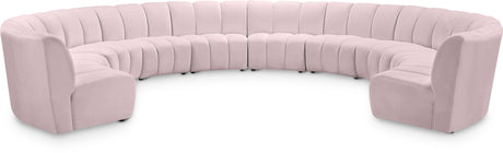 Infinity - 10 Piece Velvet Modular Sectional