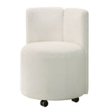 Blayde - Side Chair With Swivel Set of 2) - White Chenille Fabric
