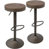Dakota - Adjustable Barstool - Antique Metal
