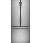 GE GNE21FYKFS - 30 in. 20.8 cu. ft. French Door Refrigerator with Ice Maker - Stainless Steel