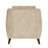 Carly - Upholstered Contemporary Armchair - Espresso Wood