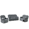 Contemporary Living Room Set With Pillow Arms And Headrest Support