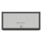 Heavy Duty Metal Wall Mounted Tool Storage Cabinet Steel Metal Garage Storage Cabinet - Black / Gray