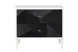 Dubni - Accent Table - White & Black
