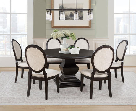 Twyla - Round Wood Dining Room Table Set