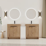 Freestanding Bathroom Vanity & Sink, Storage Cabinets, Soft Closing Doors