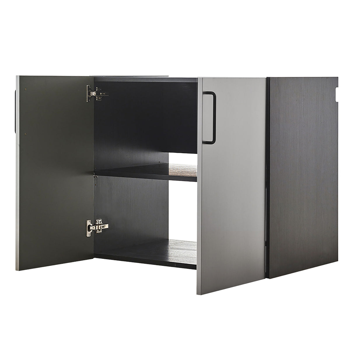 Astro Series - Wall Mounted Base Door Storage Cabinet - Metallic Gray