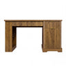 Modern Fluted Office Desk With Storage Cabinet