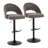 Renee - Adjustable Barstool (Set of 2) - Black Base