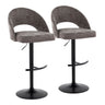 Renee - Adjustable Barstool (Set of 2) - Black Base
