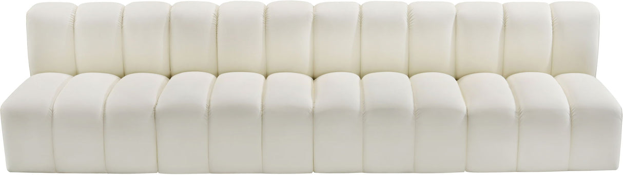 Arc - Faux Leather 4 Seats Modular Sofa