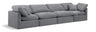 Indulge - Velvet 4 Seat Modular Sofa