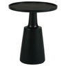 Pedestal Accent Table With Round Lipped Top