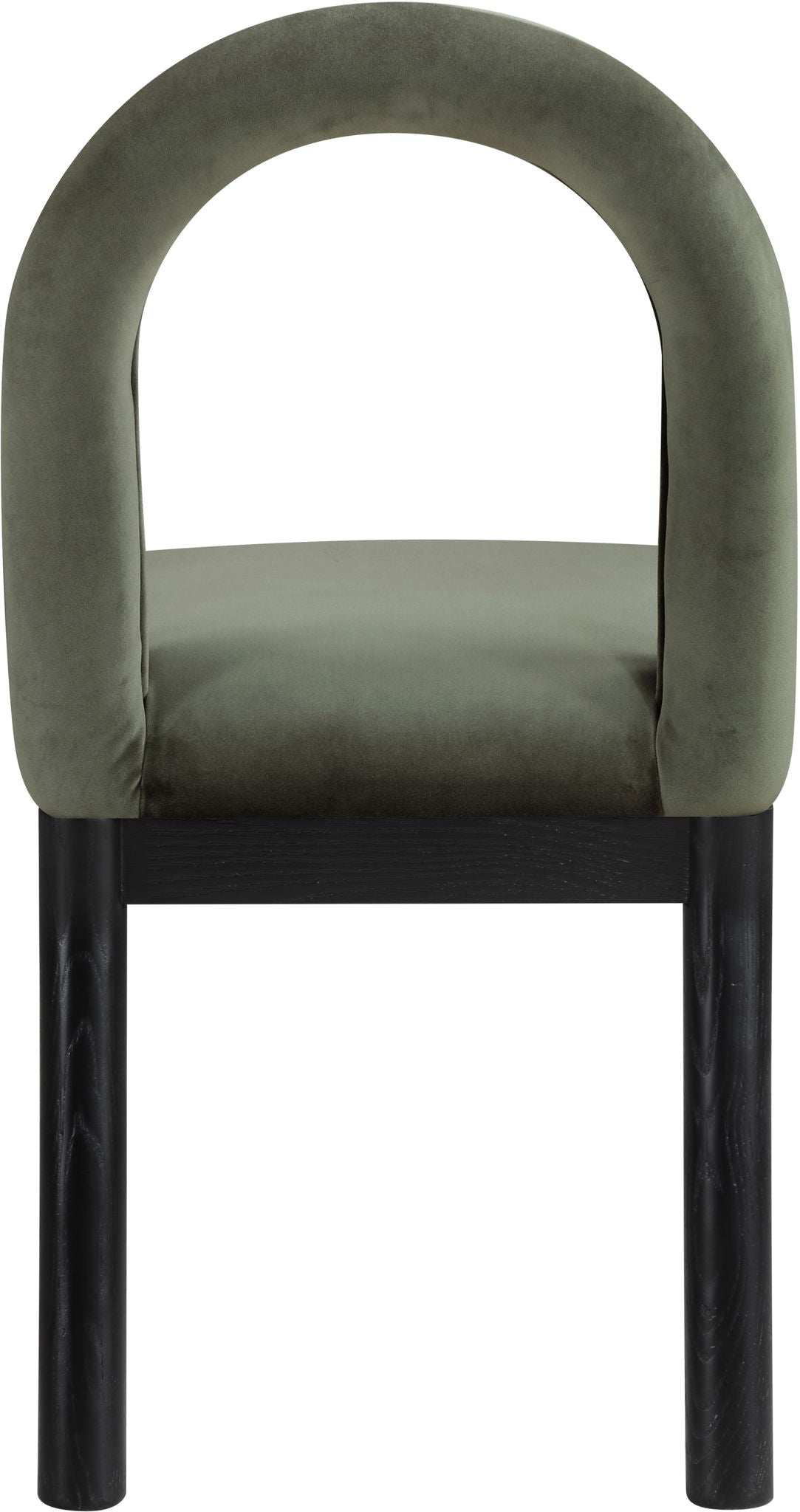 Conrad - Velvet Dining Chair With Black Legs