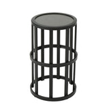 Outdoor Powder Coated Side Table - Gray