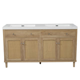 Bathroom Vanity With Double Sink, Large Storage Space