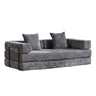 Convertible Floor Sofa Bed With Pillow Back Support Armrest