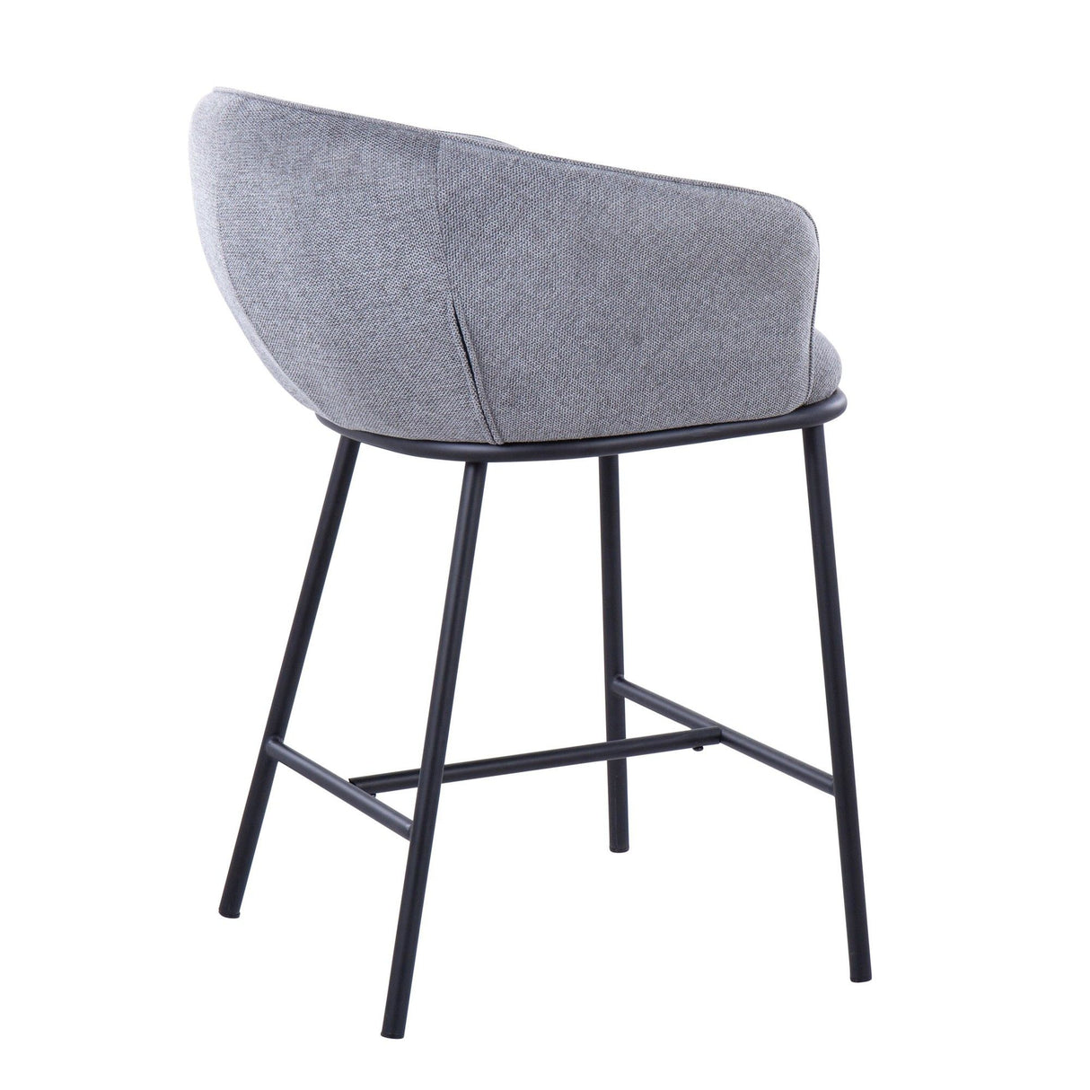 Ashland - Contemporary Counter Stool (Set of 2) - Black Steel Frame