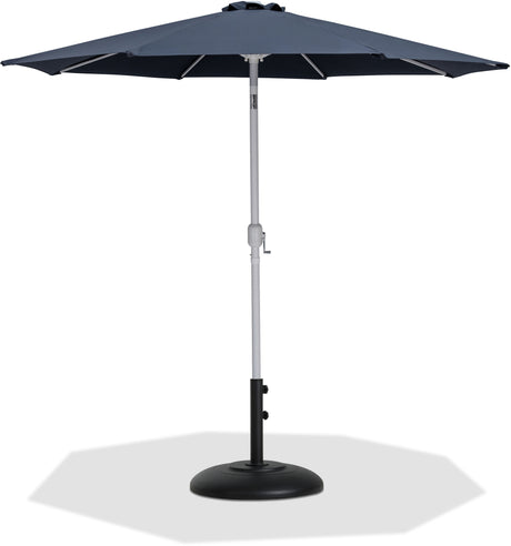 Fiji - Aluminum Patio Umbrella With Round Black And White Base