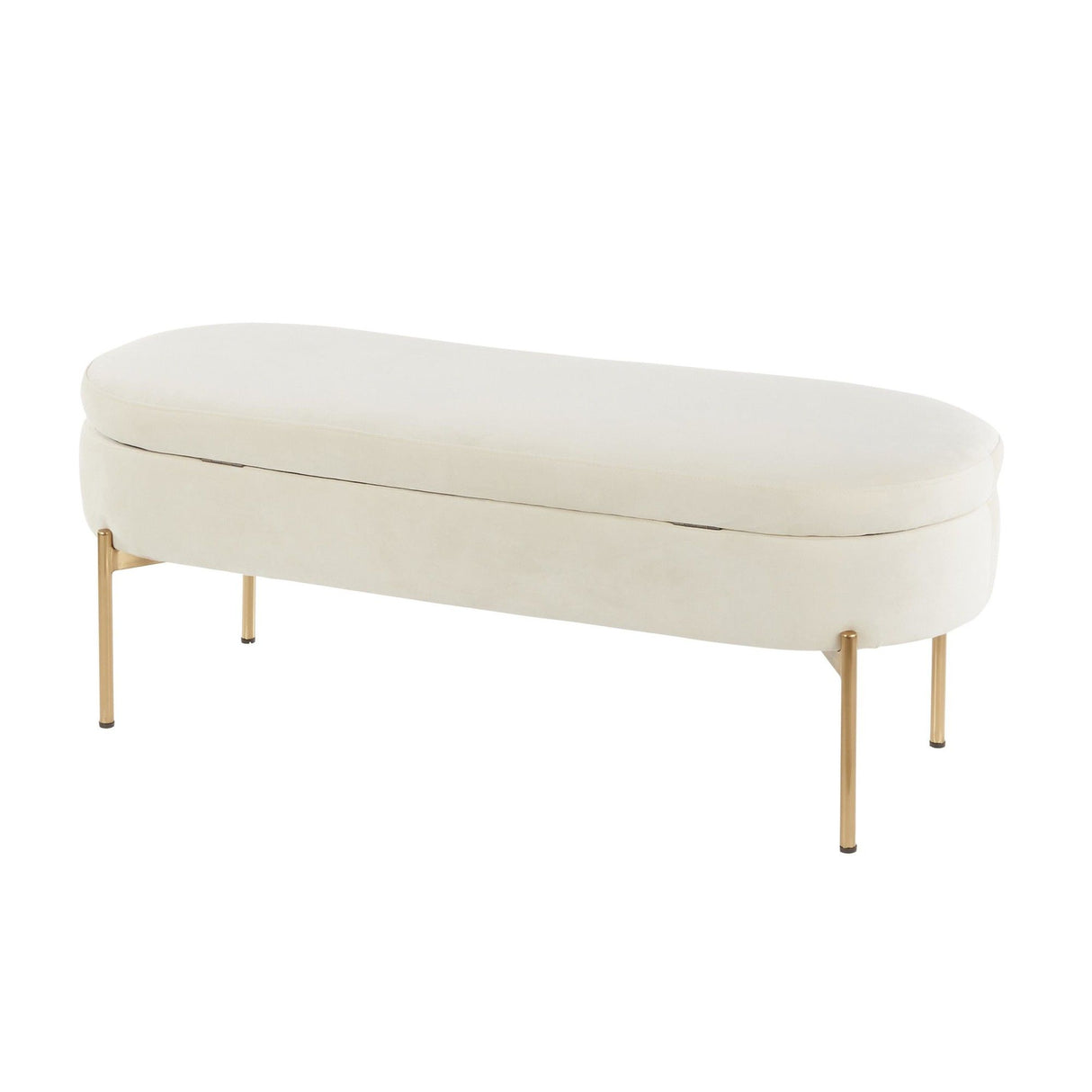 Chloe - Contemporary/Glam Storage Bench